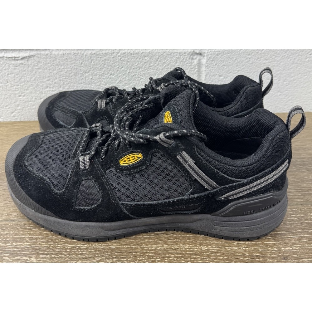 KEEN Utility Women's Springfield Safety Shoes‎ Black Size 9.5M Aluminum Toe